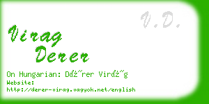 virag derer business card